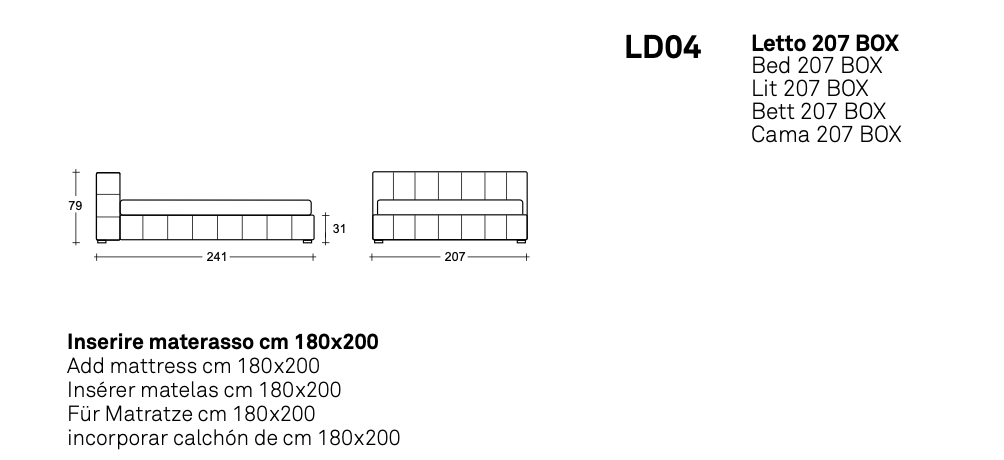 Terence letto pelle aida
