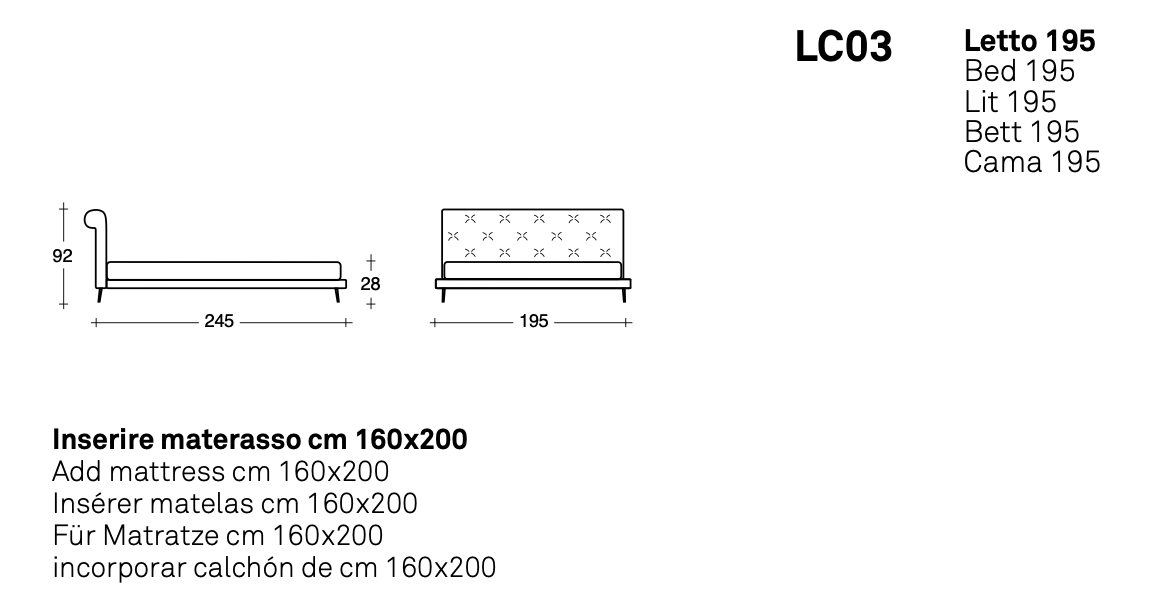 Cliff letto tessuto top