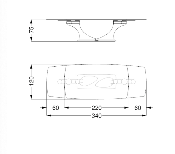 Archimede 72 tavolo allungabile piano vetrolegno con due prolunghe da 60cm