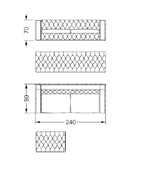 Ca'D'Oro Sofa divano pelle nabuk
