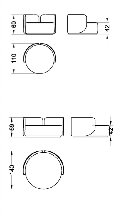 Hug poltrona pelle nabuk