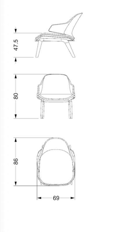 Vela poltroncina pelle nabuk
