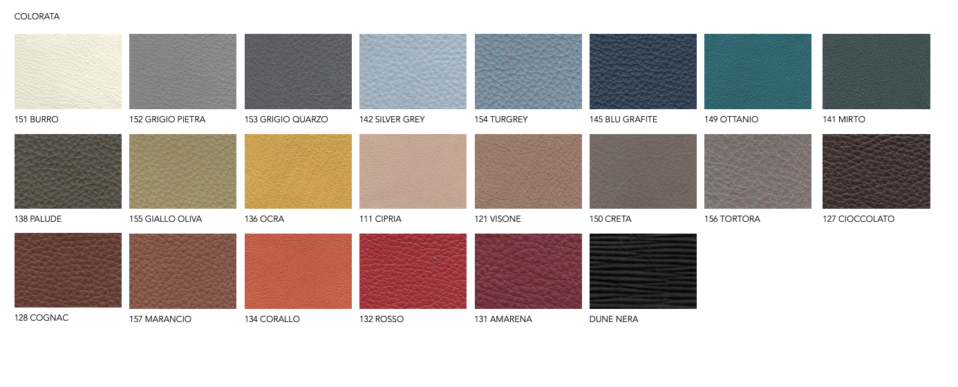 Vela chaise longue pelle colorata