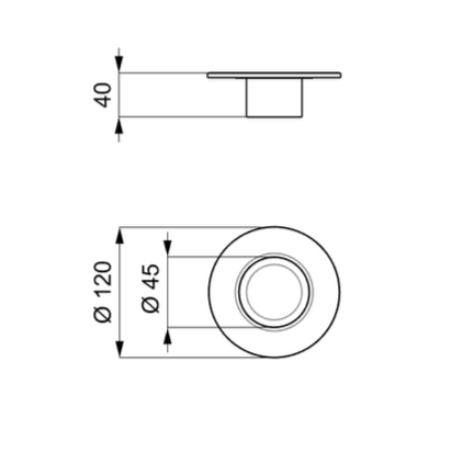 Tau 40 Steel Therasia tavolino top legnoreflex