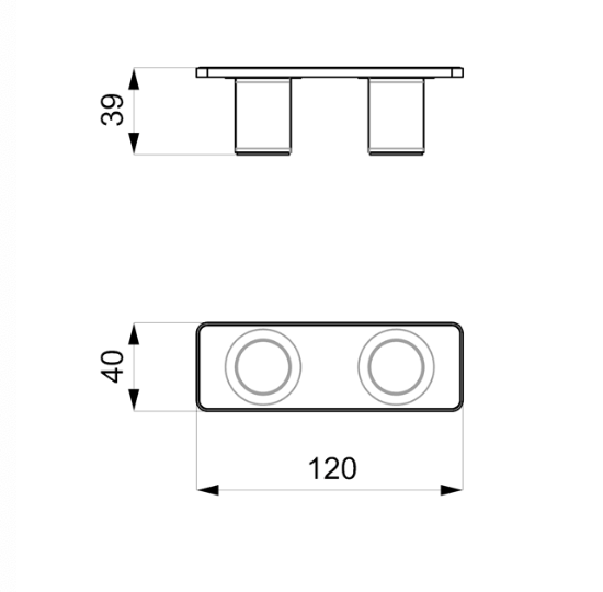 Tau 40 Steel tavolino top marmoreflex