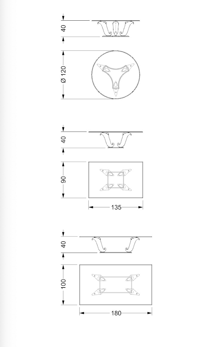 Casanova 40 tavolino