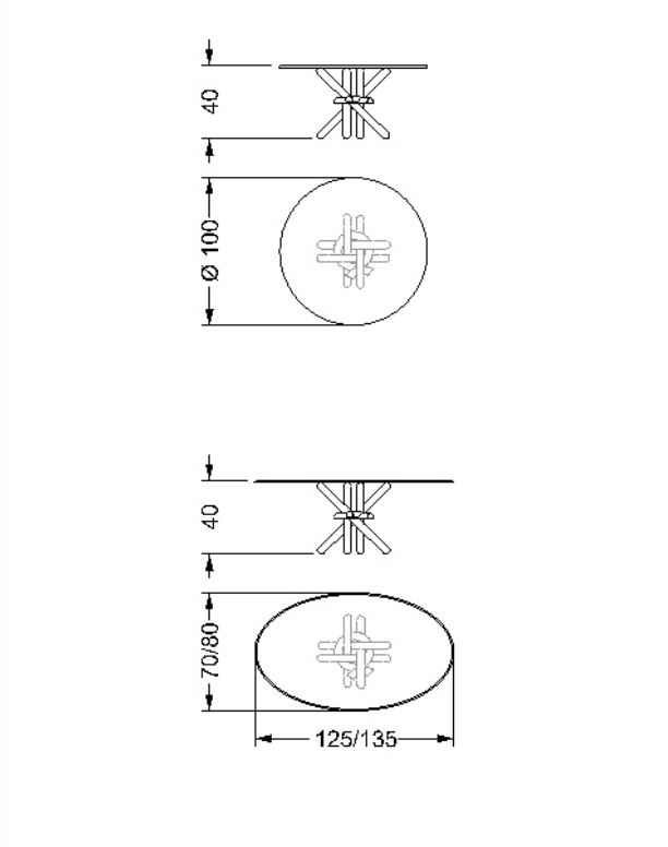 Arlequin 40 tavolino