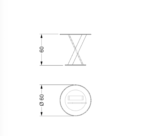Mister X 55 tavolino outdoor