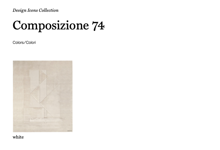 Composizione 74 tappeto