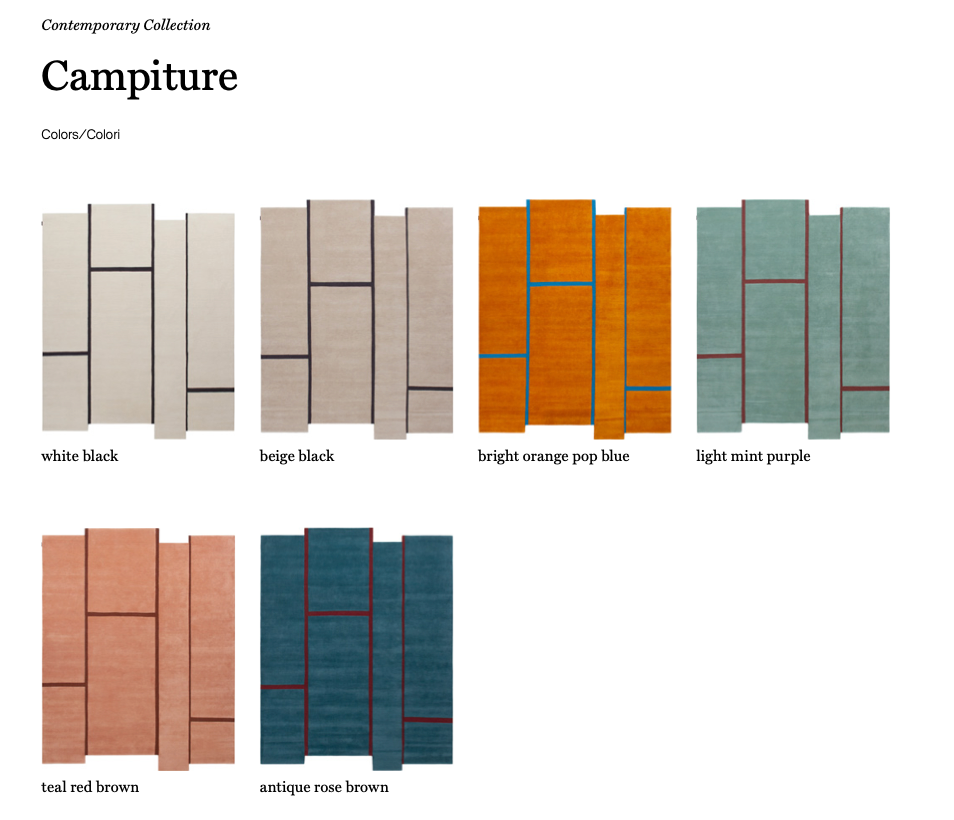 Campiture tappeto