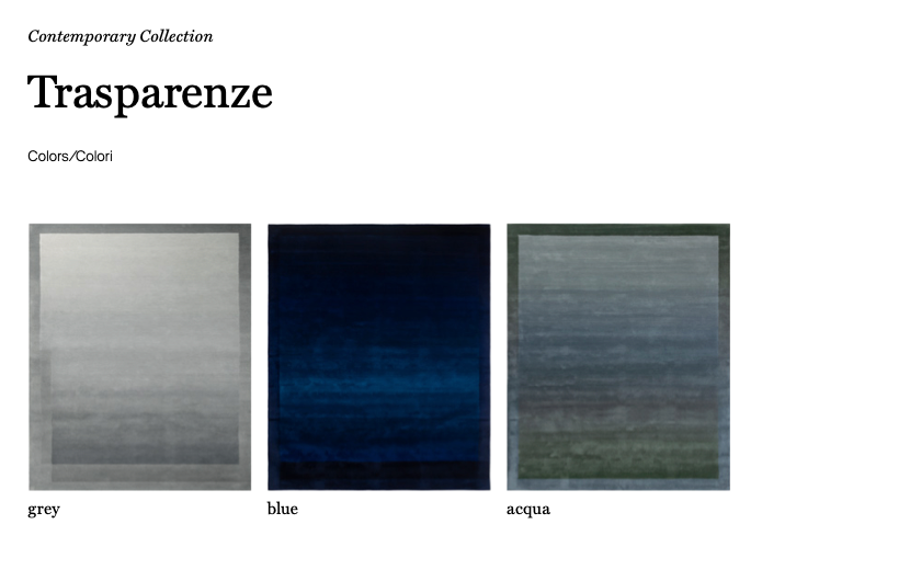 Trasparenze tappeto