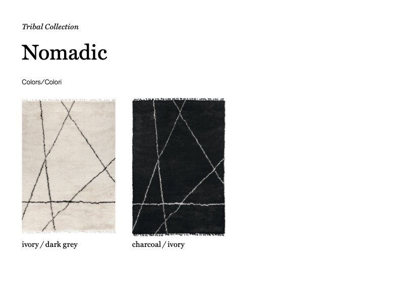 Nomadic tappeto