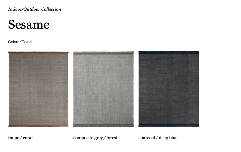 Sesame tappeto indoor/outdoor
