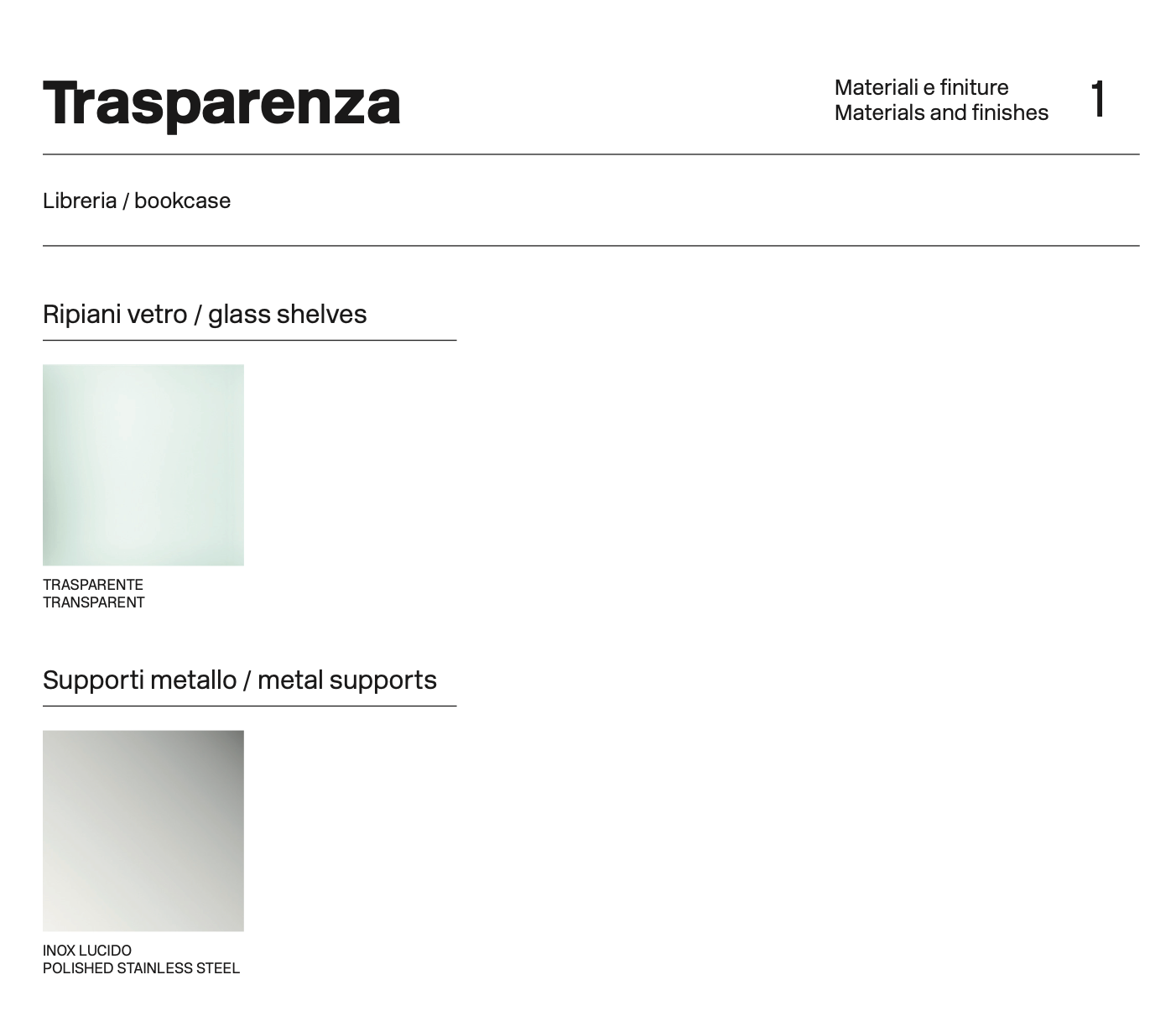Trasparenza libreria
