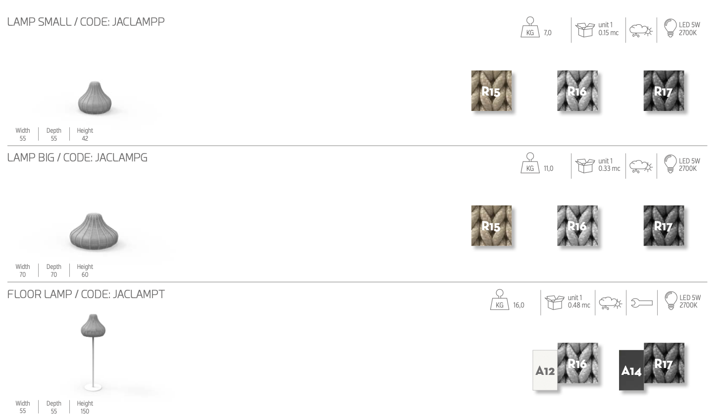 Jackie lampada da pavimento outdoor