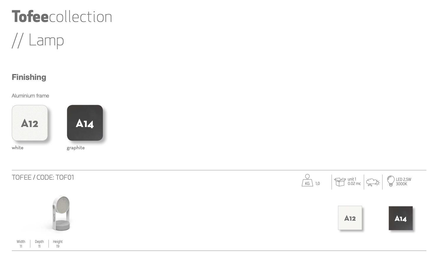 Toffee lampada outdoor