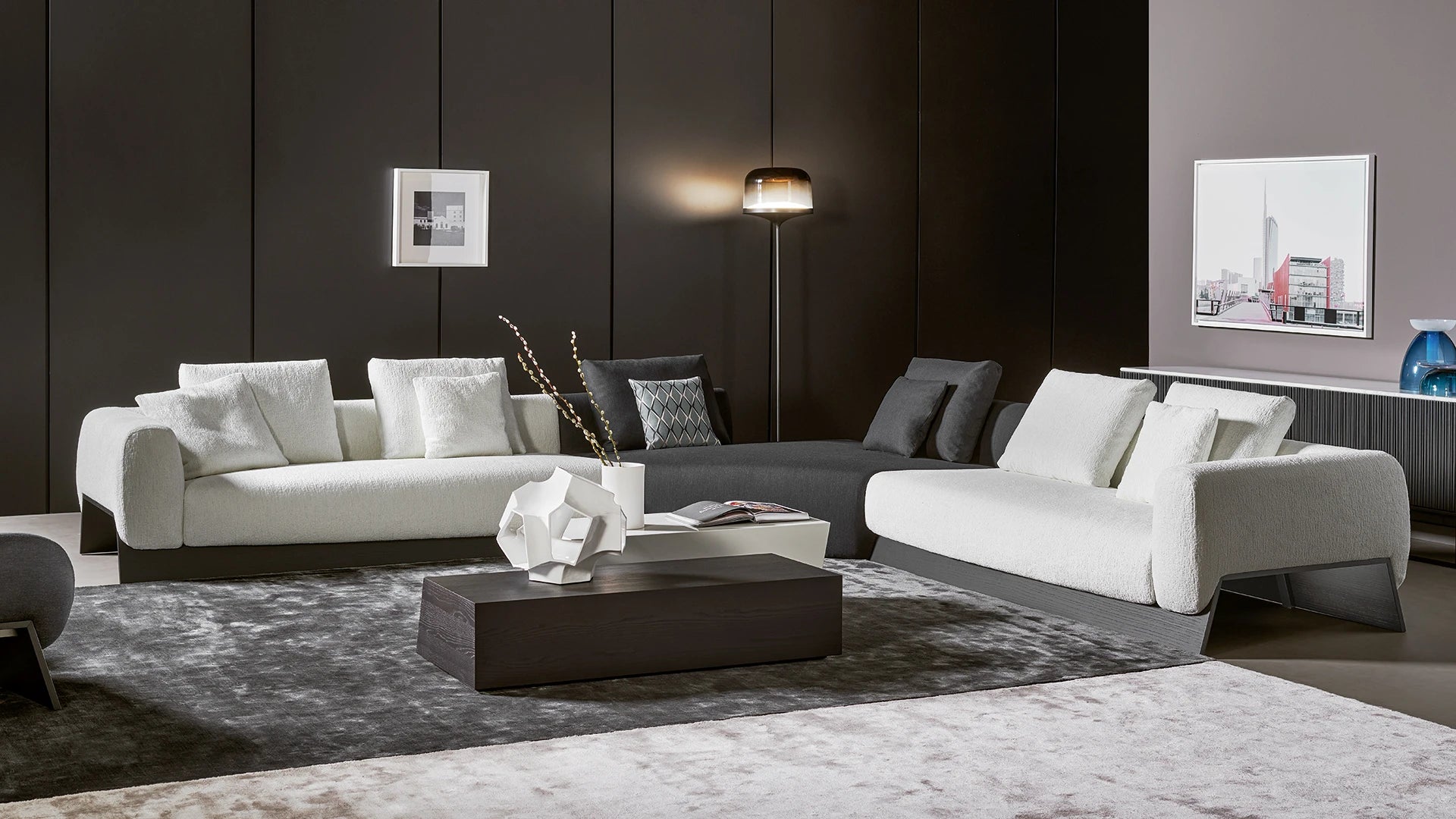 Boolean divano tessuto azimut