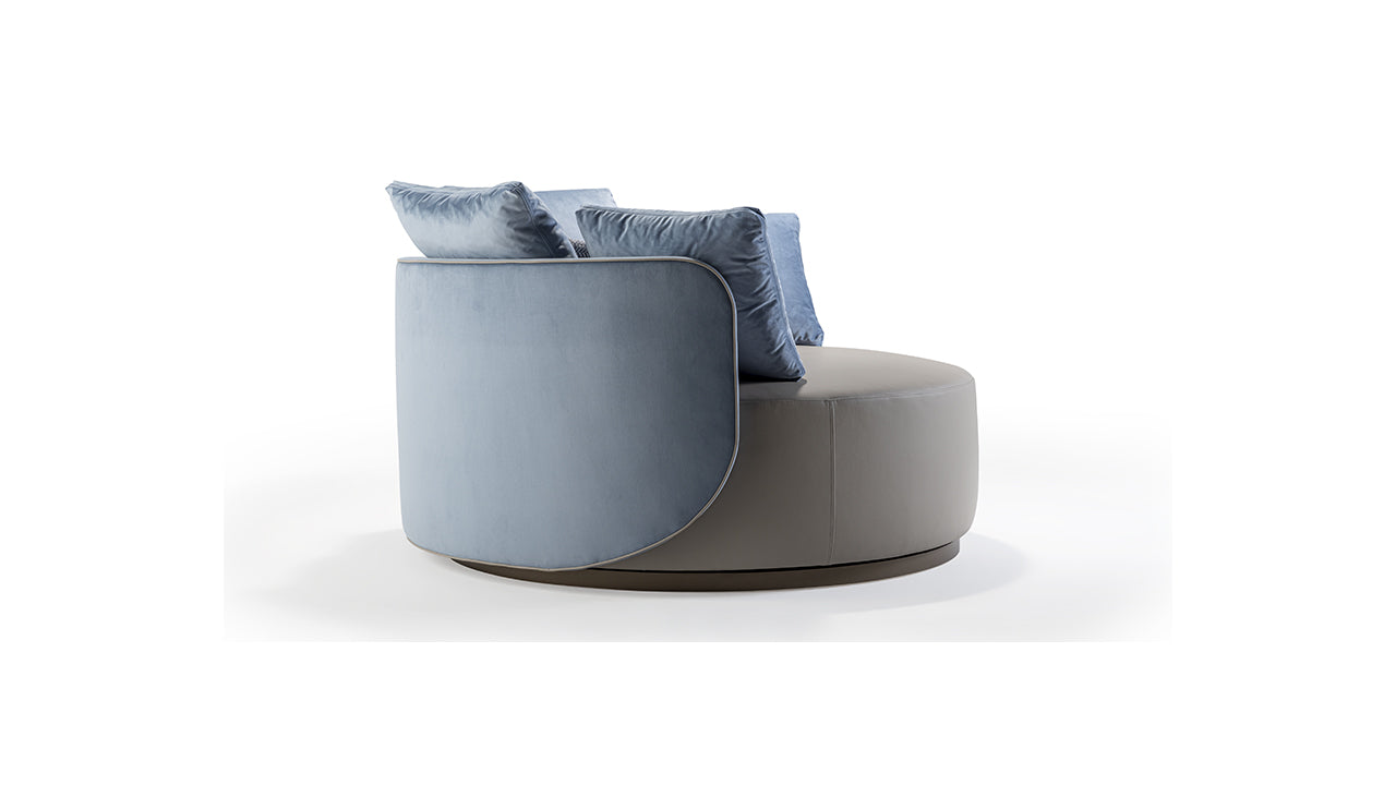 Hug poltrona pelle nabuk