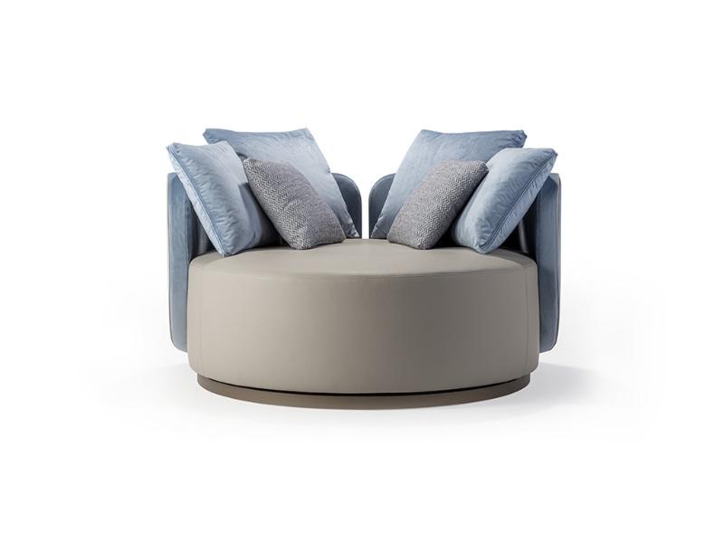 Hug poltrona pelle nabuk