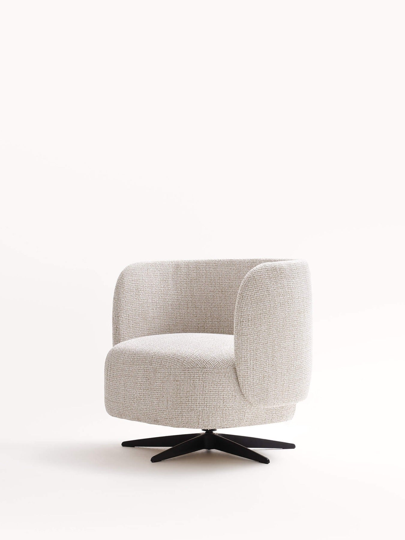 Miki poltrona con base girevole 360° tessuto DA