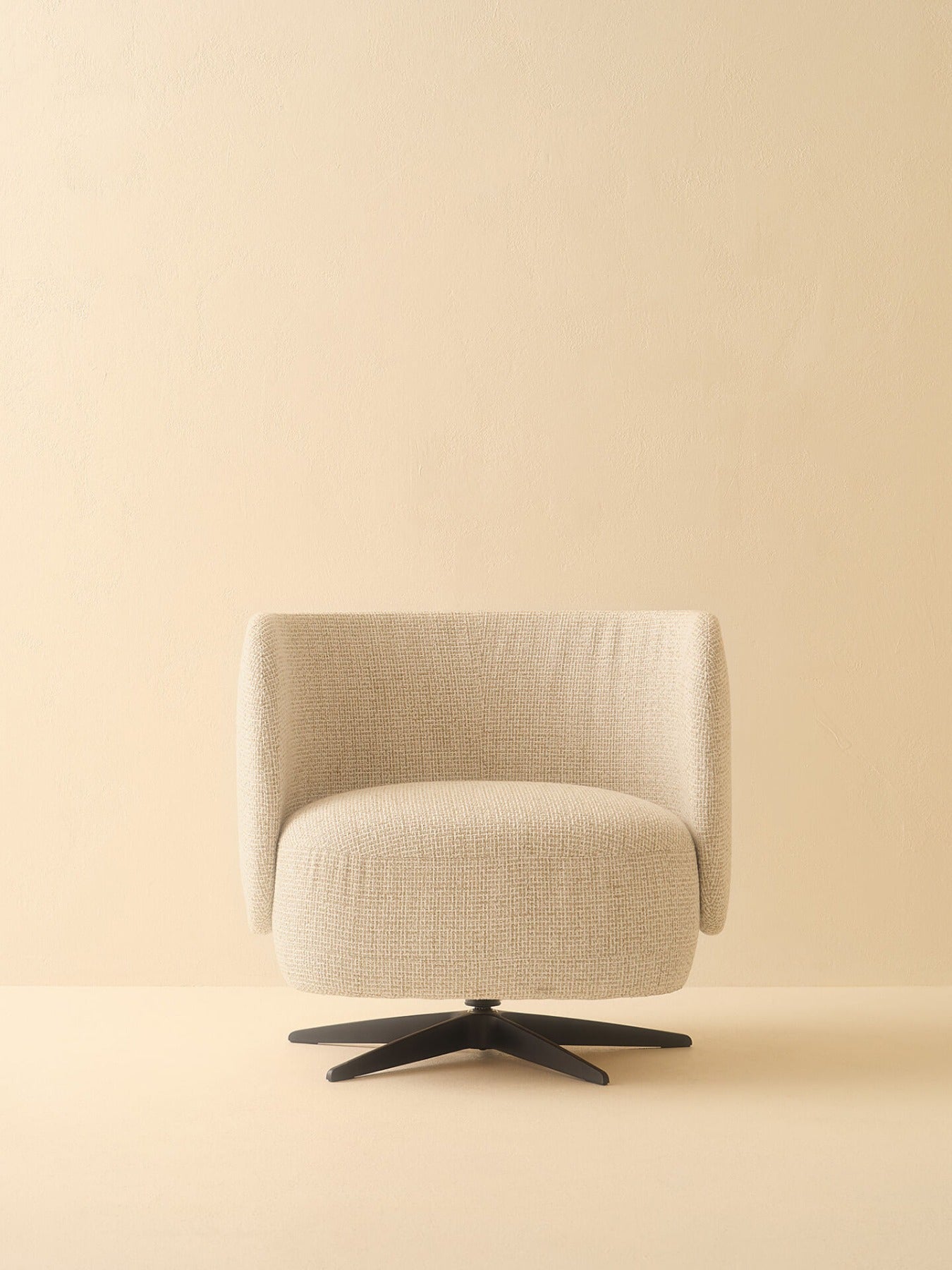 Miki poltrona con base girevole 360° tessuto DA