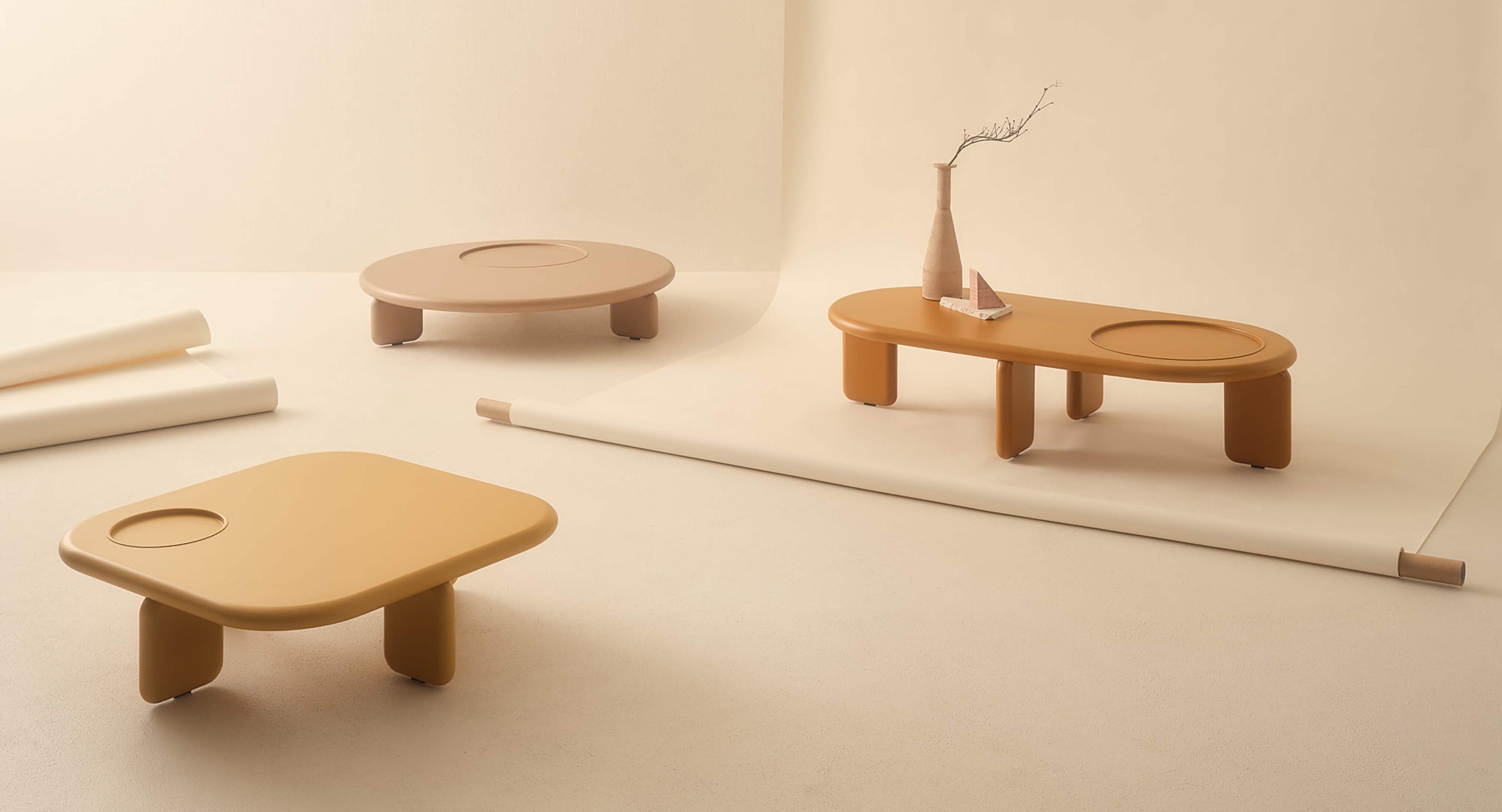 Orion tavolino Ø120 laccato opaco