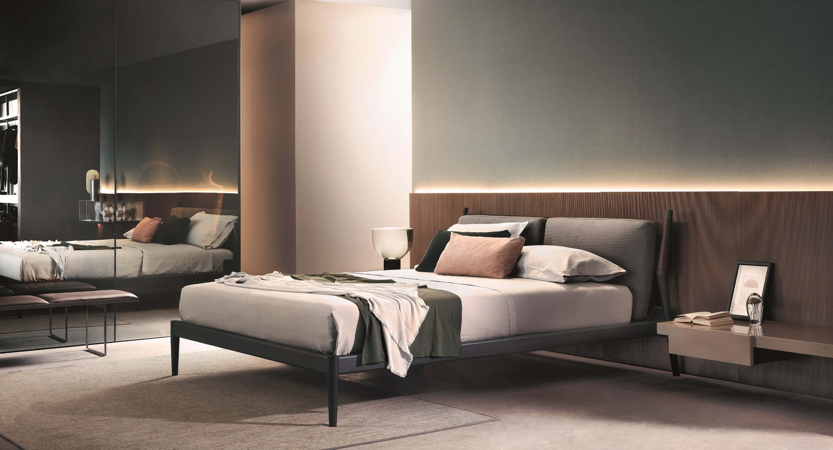 Maddox letto 233.5x180.5 tessuto DA