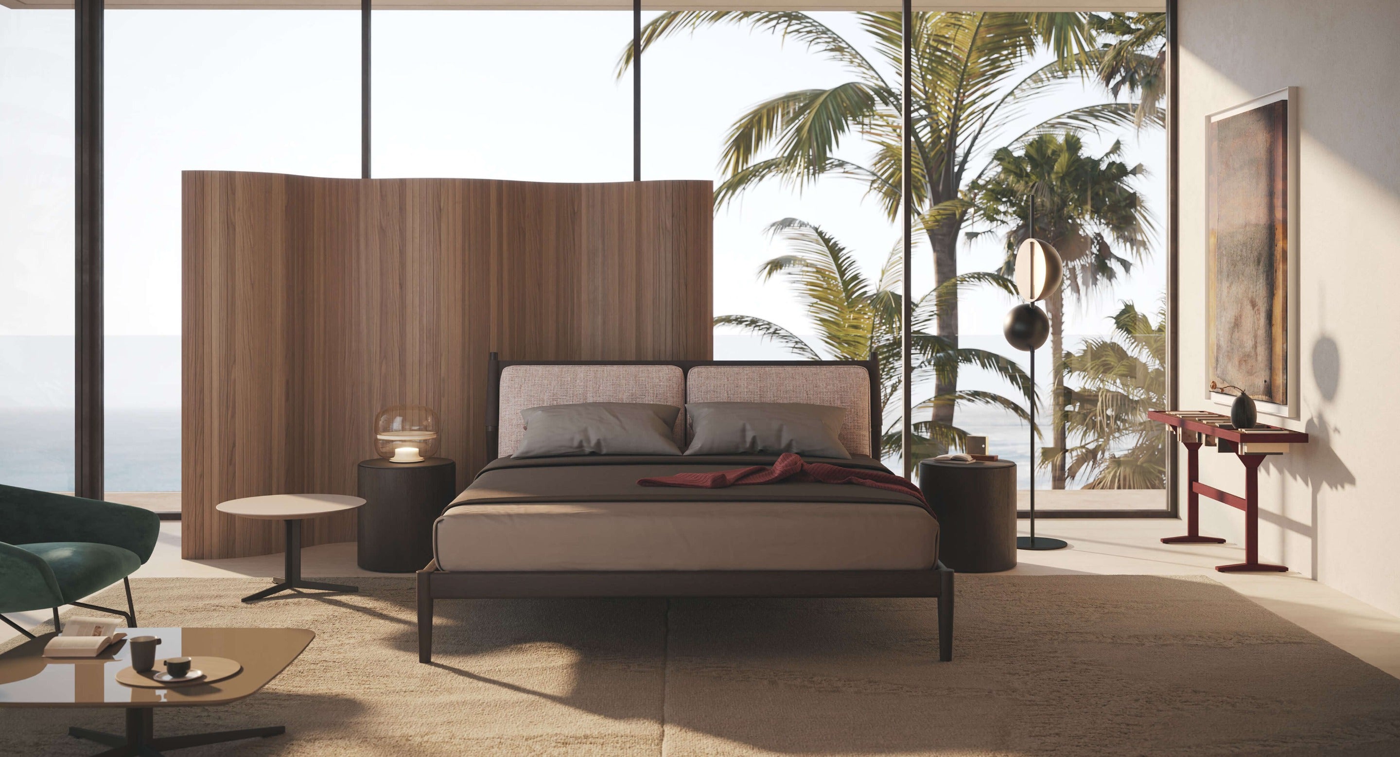 Maddox letto 233.5x180.5 tessuto DA