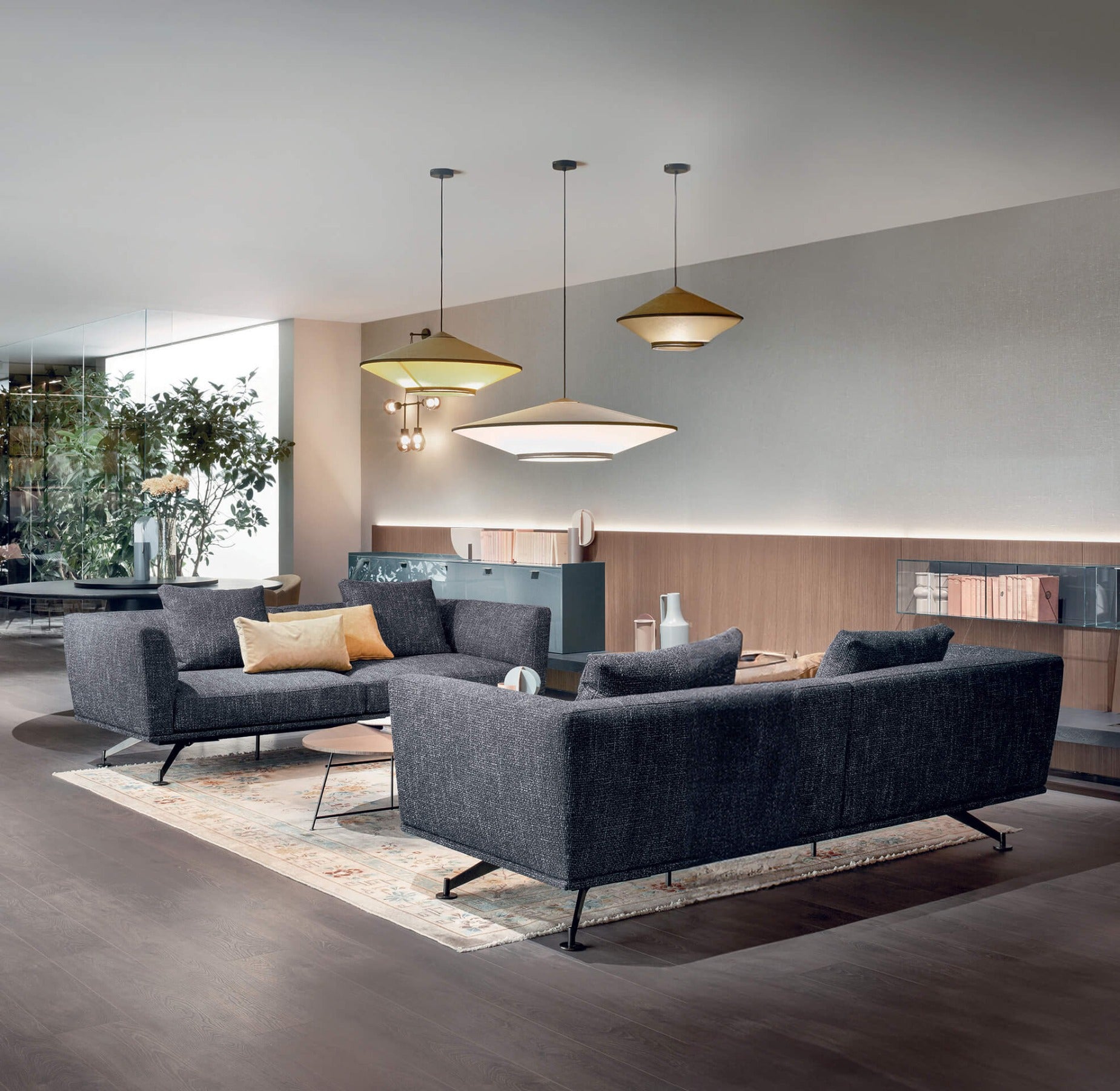 Neil divano schienale alto pelle sintetica DC