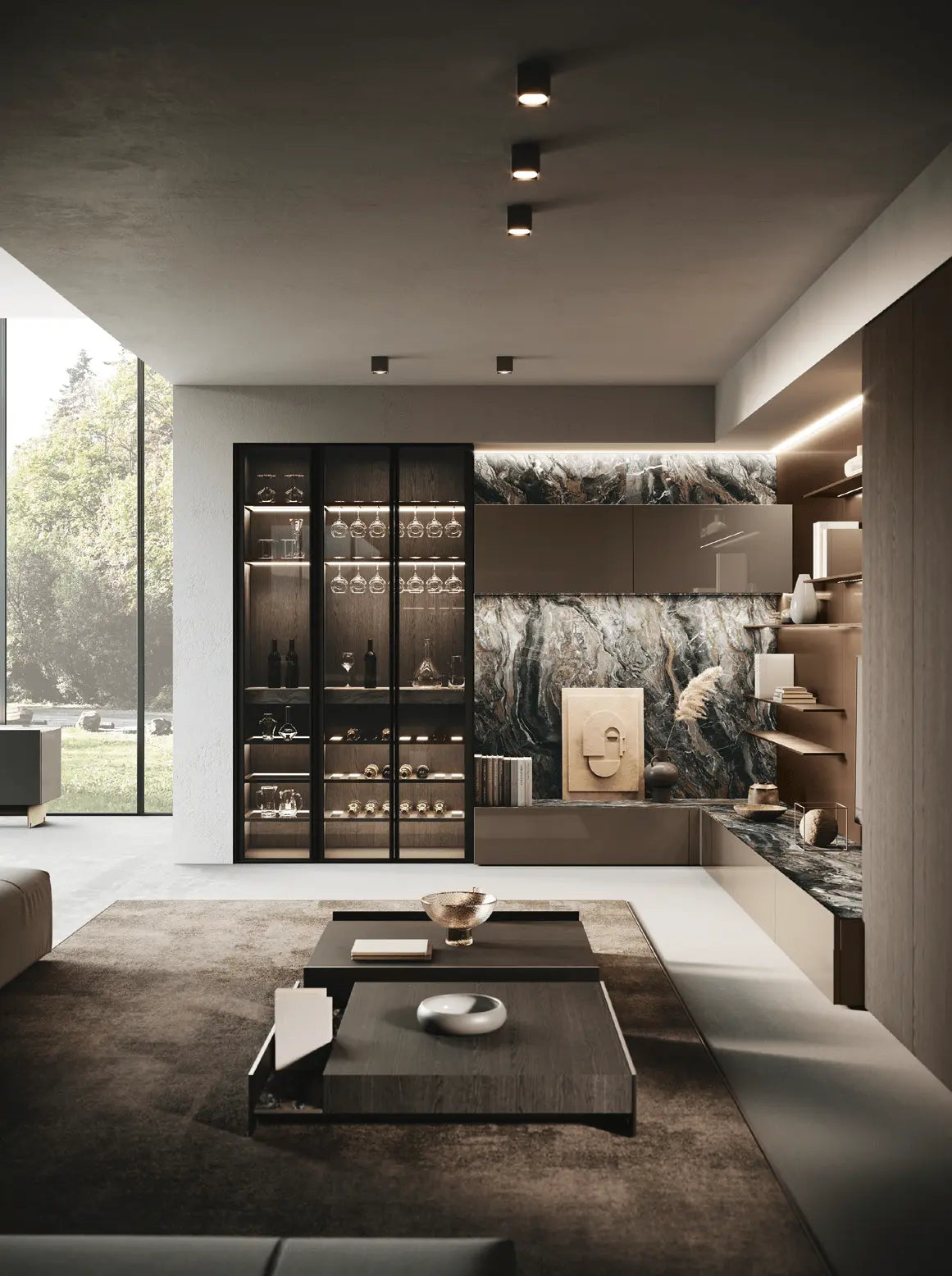 Bluna Laccato Lucido living