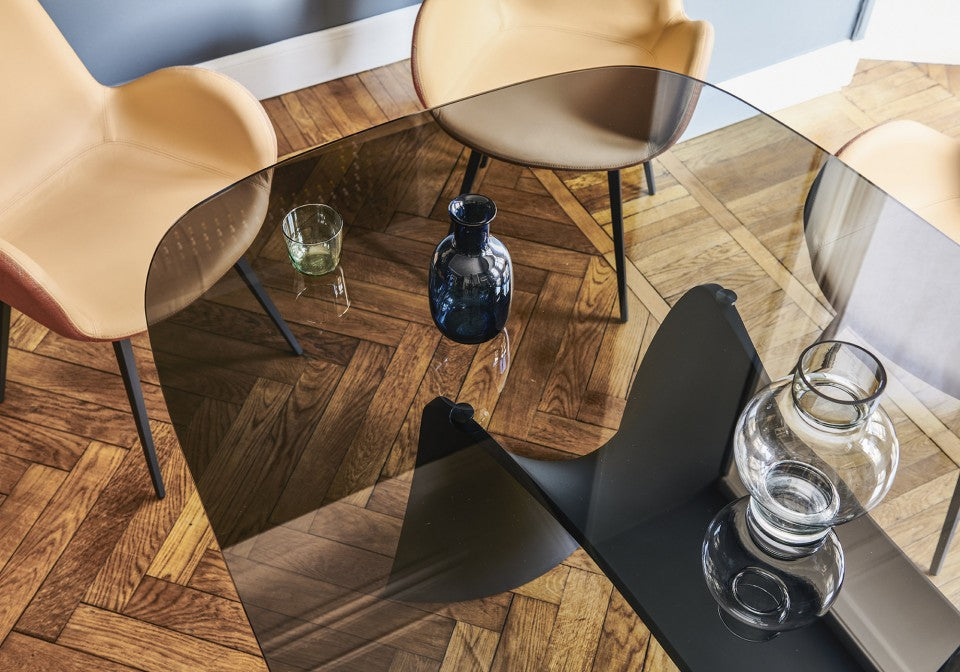 Moonlight tavolo top vetro