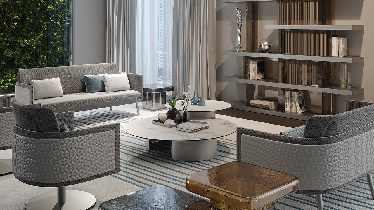 Petalo 40 tavolino top vetro