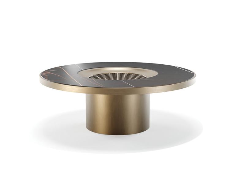 Tau 40 Steel Therasia tavolino top legnoreflex