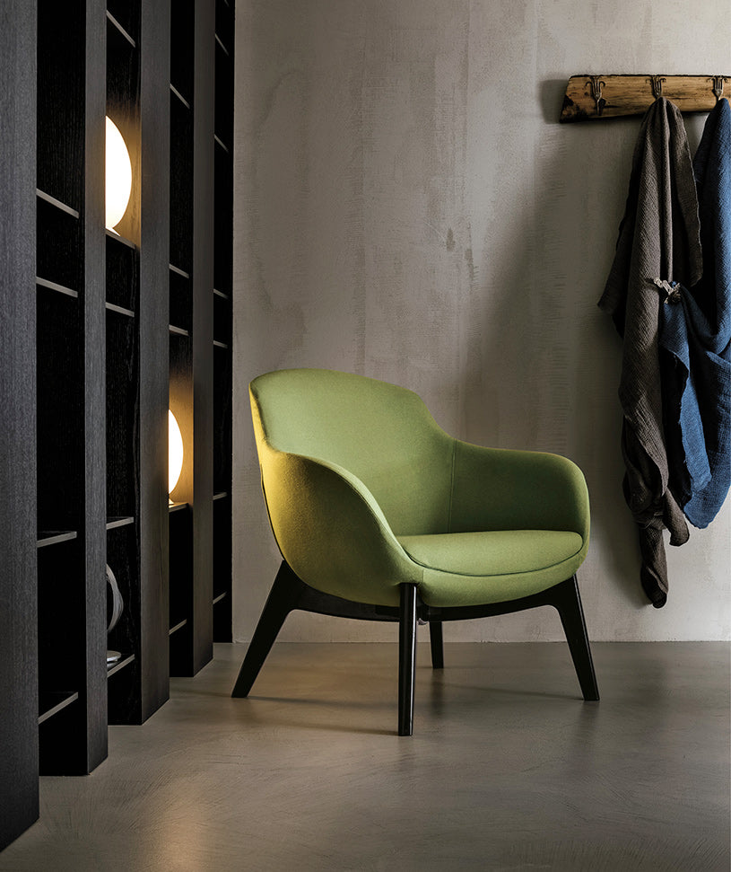 Rosa poltroncina pelle seta