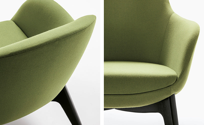 Rosa poltroncina pelle seta