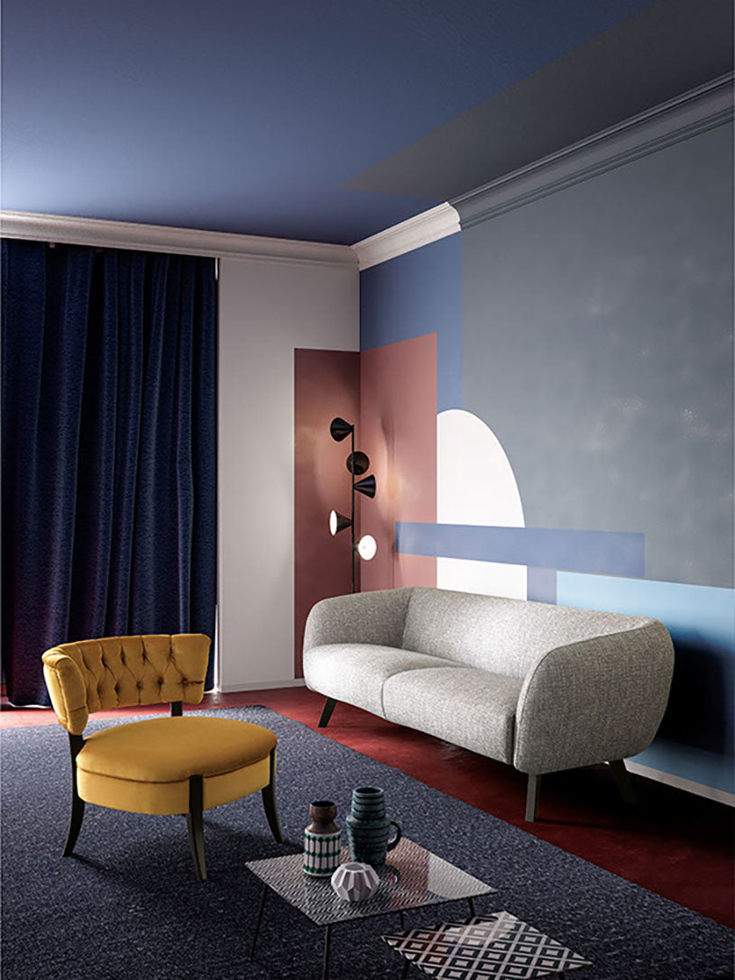 Claude poltroncina e divanetto tessuto top