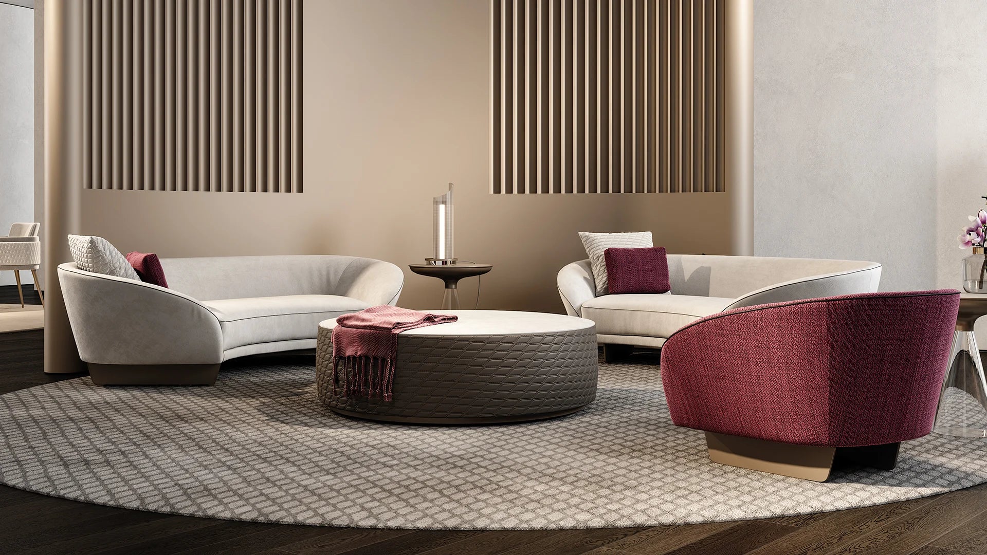 Segno poltrona tessuto super