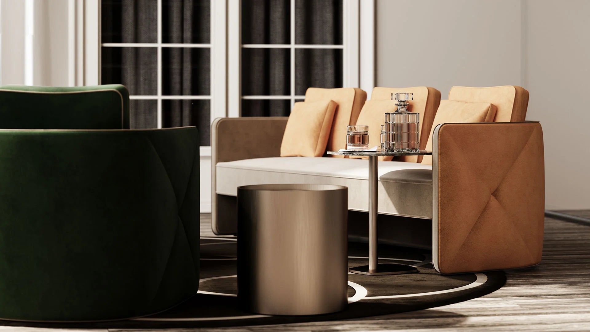 Aura Sofa divano pelle nabuk