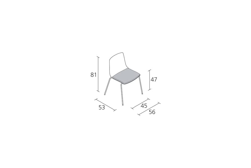 Slim chair 4 soft S sedia