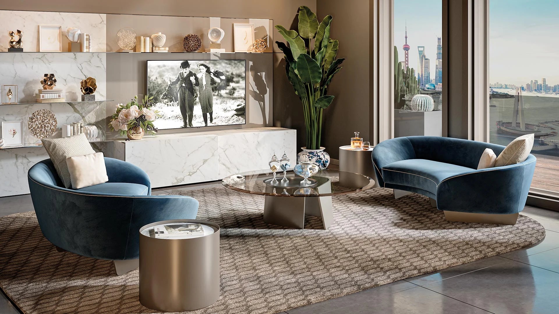 Segno Sofa Lounge divano pelle nabuk