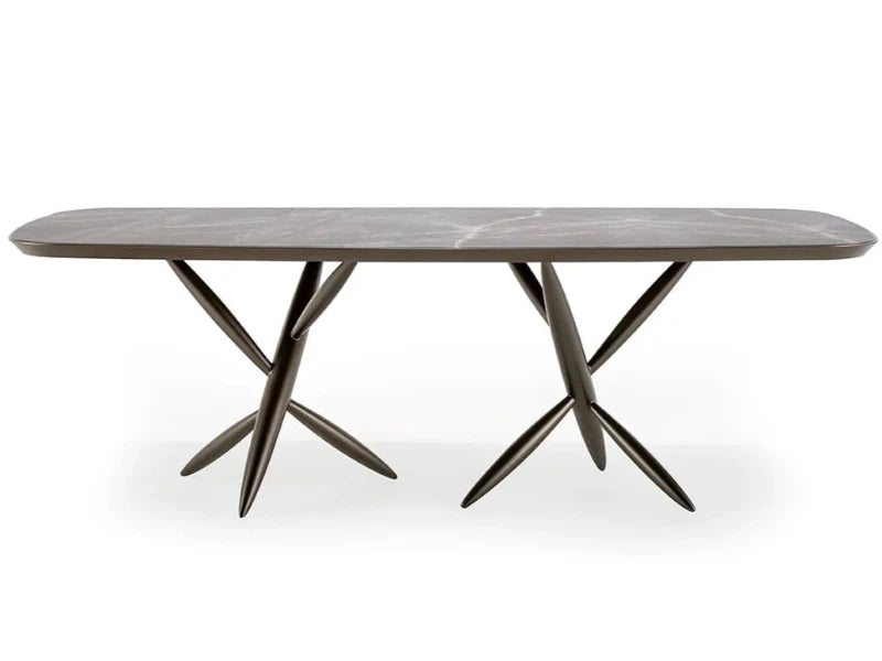 Pitto 72 tavolo piano vetro