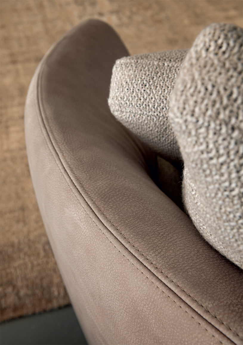 Ethos poltrona pelle rustik nabuk