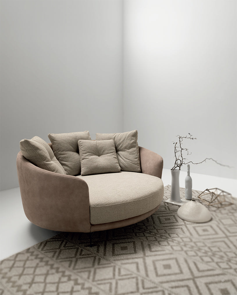 Ethos poltrona pelle rustik nabuk