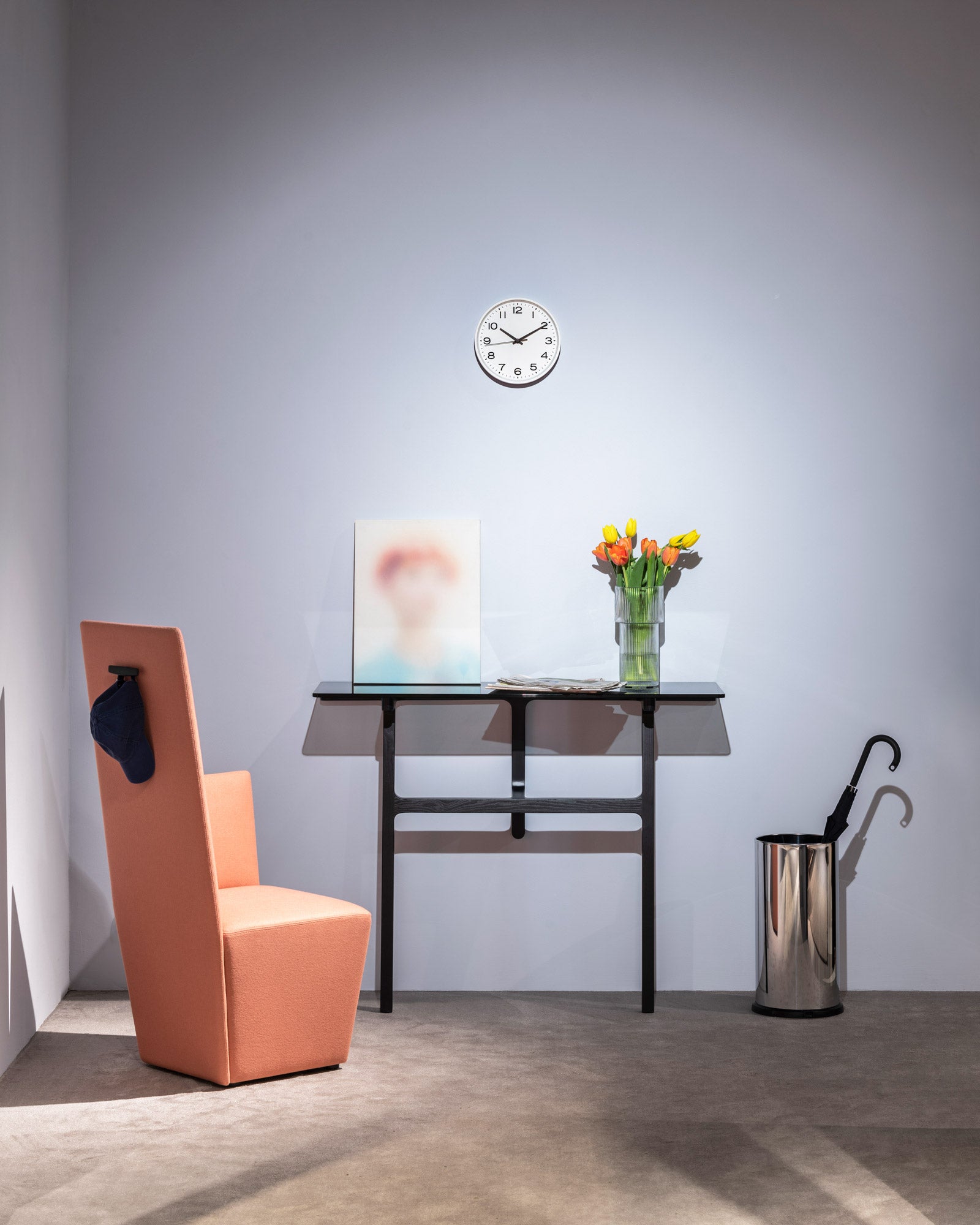 Bottega tavolo con piano rettangolare in legno