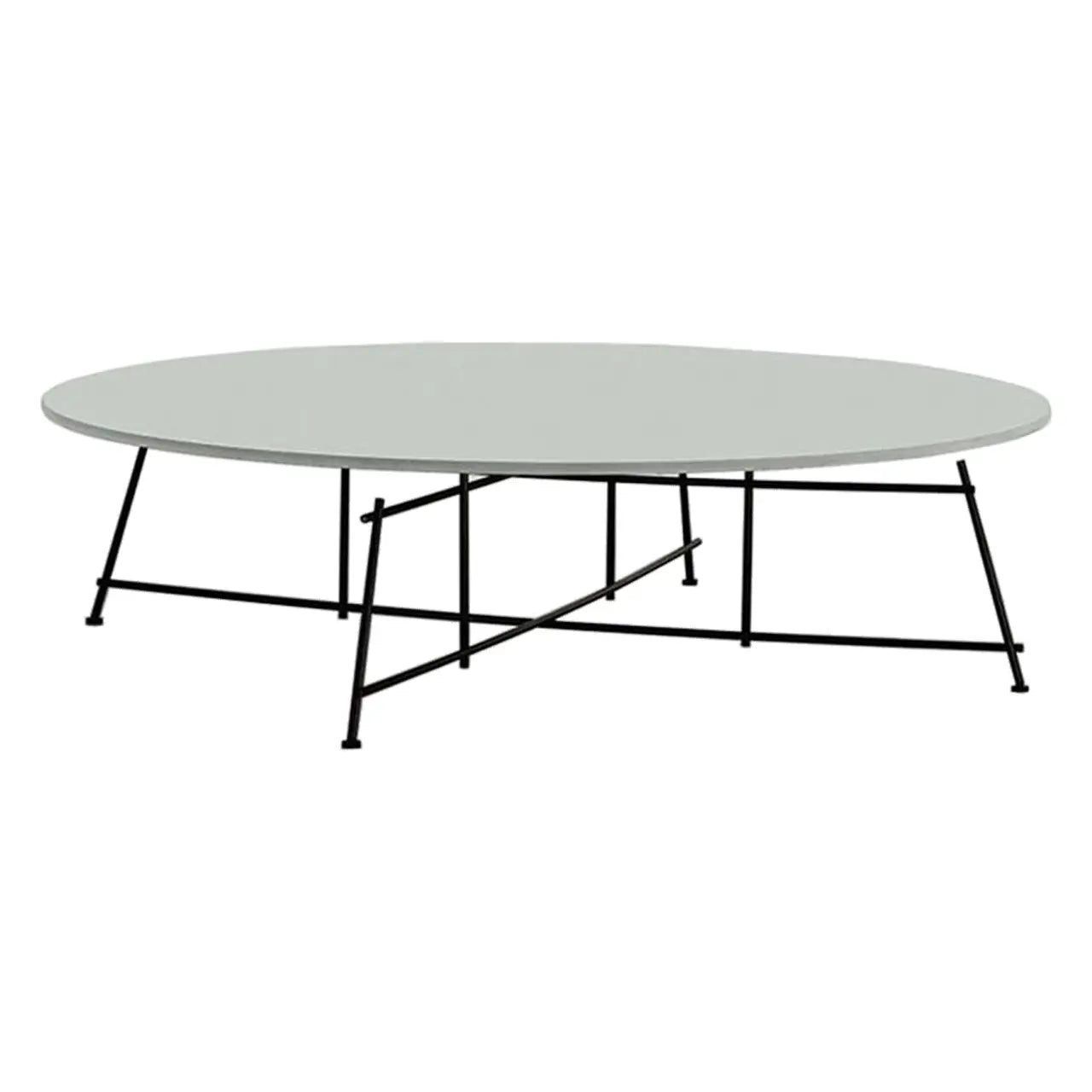 Mr.Zheng tavolino ovale laccato opaco