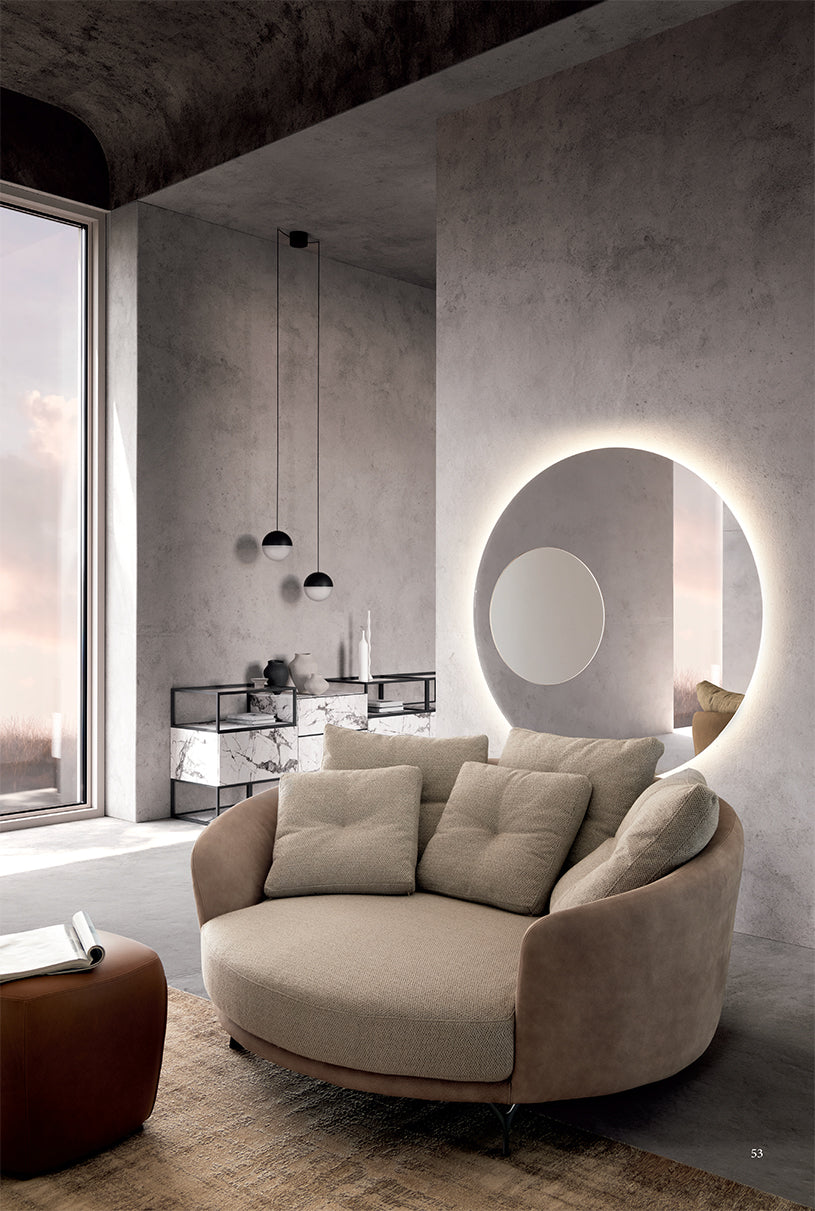 Ethos poltrona pelle rustik nabuk