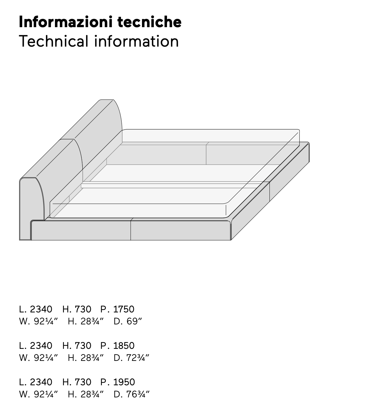 Softland letto L.185 tessuto DA