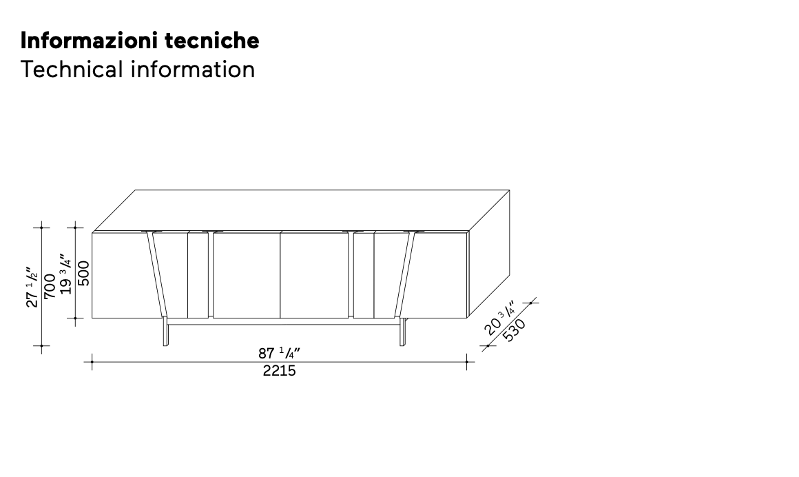 Picture madia rovere