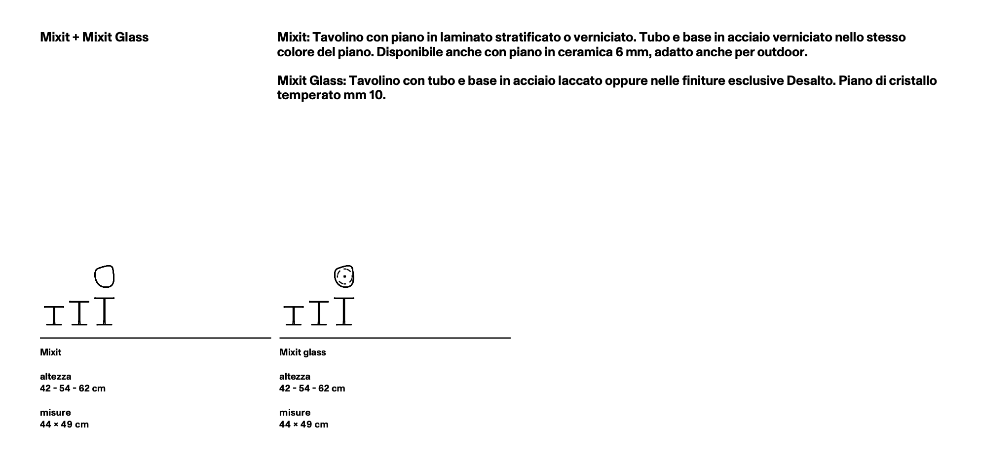 Mixit tavolino indoor/outdoor