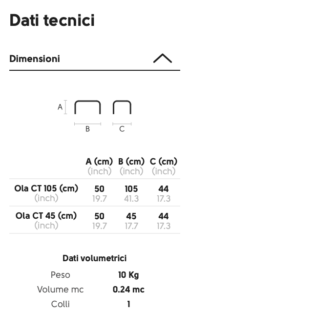 Ola CT Coffe Table tavolino indoor/outdoor